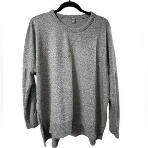 Aerie Gray Crewneck Oversized Sweatshirt Soft Knit- Size S